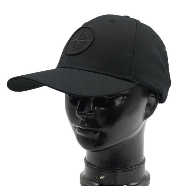 STONE  ストーンアイランド キャップ ブラック STONE ISLAND ストーンアイランド キャップ 9100013 ブラック