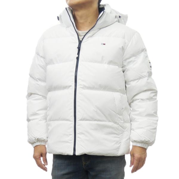  Jeans ホワイトナイロンジャケット トミー メンズ L 春秋冬 TOMMY HILFIGER ナイロンジャケット トミーヒルフィガー