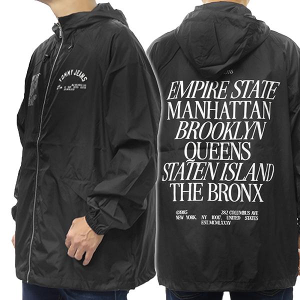 TOMMY JEANS トミージーンズ メンズ ブルゾン DM21679 ブラック ウインドブレーカー マウンテンパーカー