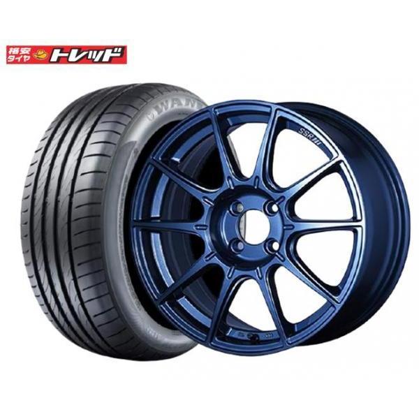 送料無料】TANABE SSR GTX01 ブルーガンメタ 7.0J-17 +42 100 4H WANLI