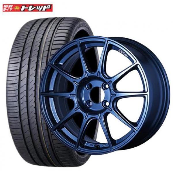 送料無料】4本セット価格 TANABE SSR GTX01 7J-17 +42 100 4H ブルー 