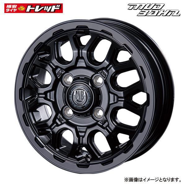 送料無料】MUD BAHN XR-800M HGB ハーフグロスブラック 4.0J 12インチ