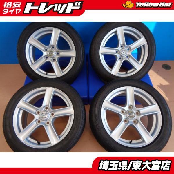 【東大宮】お買い得【中古純正ホイールセット】マツダ ロードスター(NC)前期純正+NANKANG NS-2 205/50R16 2016x3/2017x1 光岡