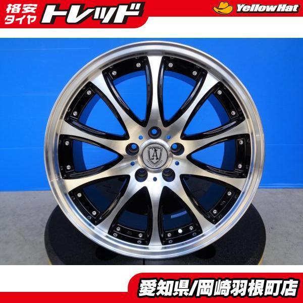 未使用 社外 アルミ 4本 アネーロコラソン 19インチ 8J ET35 5H-114.3