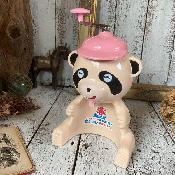 80sヴィンテージ*高橋ライト工業所*古いパンダ 型のかき氷機*氷削機*レトロ VINTAGE ≫80sヴィンテージ*高橋ライト工業所*古いパンダ 型の