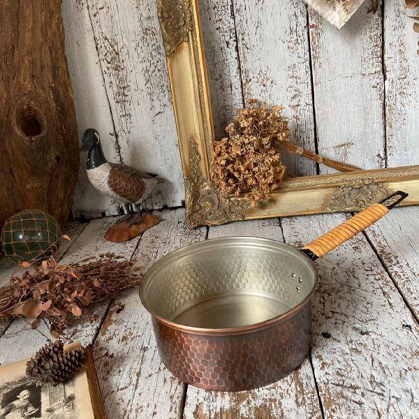 ヴィンテージの銅の片手鍋 | fahrschule-biegelmann.de