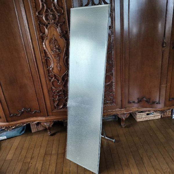 ミニマル スタンドミラー 姿見 155×40cm 大型 鏡 全身 シンプル