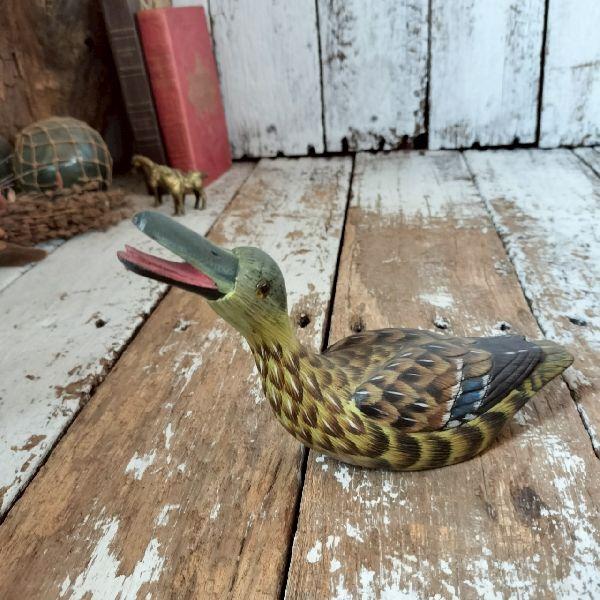 VINTAGE ヴィンテージ デコイ 木製 バード カービング 木彫り 鴨 飾り