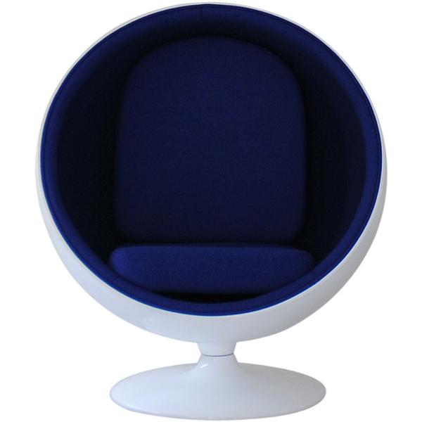 ボールチェア エーロ・アールニオ ホワイト×ブルー ballchair ソファ