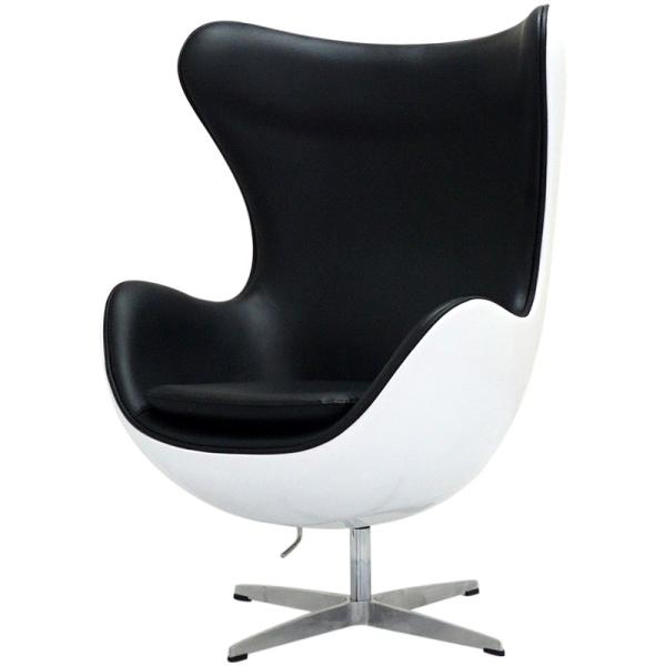 ヤコブセン■エッグチェア■北欧モダンスタイル■ブラック■1人掛け■リプロダクト■ ARNE JACOBSEN（アルネ ヤコブセン） エッグチェア ファイバーグラス