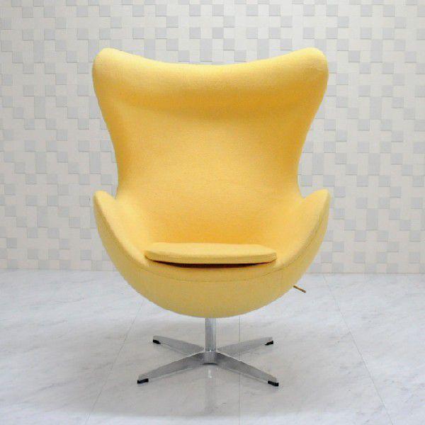 ARNE JACOBSEN エッグチェア アルネヤコブセン イエロー ARNE JACOBSEN エッグチェア アルネヤコブセン イエロー