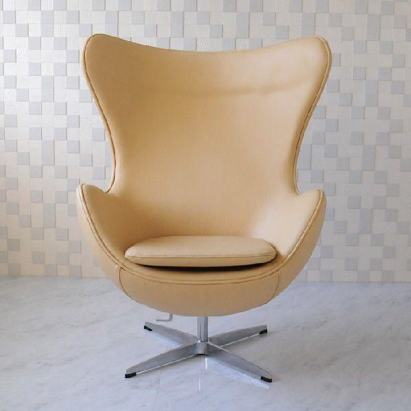 ARNE JACOBSEN エッグチェア レザー ベージュ アルネヤコブセン ARNE JACOBSEN エッグチェア レザー ベージュ アルネヤコブセン
