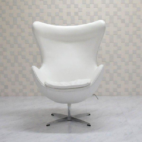 ARNE JACOBSEN（アルネ ヤコブセン） エッグチェア レザー ホワイト