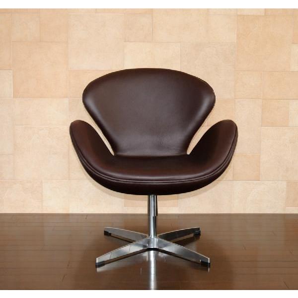 ARNE JACOBSEN スワンチェア レザー仕様 カラー・ダークブラウン ARNE JACOBSEN スワンチェア レザー仕様 カラー・ダークブラウン