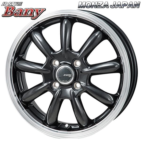 オールシーズンタイヤ ホイール4本セット 155/65R13インチ 4H100 MONZA JPスタイル BANY バーニー ダンロップ ALL SEASON 