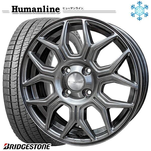 155/65R14インチ ブリヂストン ブリザック VRX2 4.5J 4H100 スタッドレスタイヤホイール4本セット ヒューマンライン HS10M  DG :HM10-1445-1004-15565VRX2:トレジャーワンカンパニー - 通販 - Yahoo!ショッピング