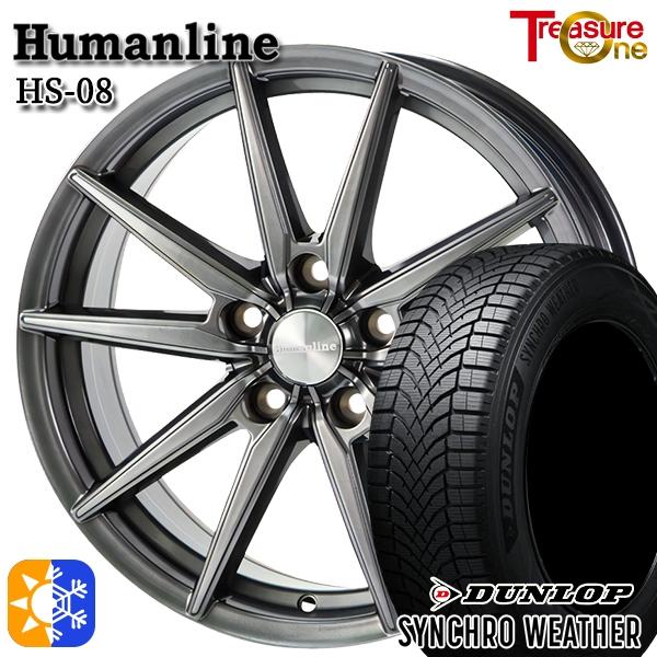 オールシーズンタイヤ ホイール4本セット 195/65R15インチ 5H114 ヒューマンライン HS08 DG ダンロップ シンクロウェザー
