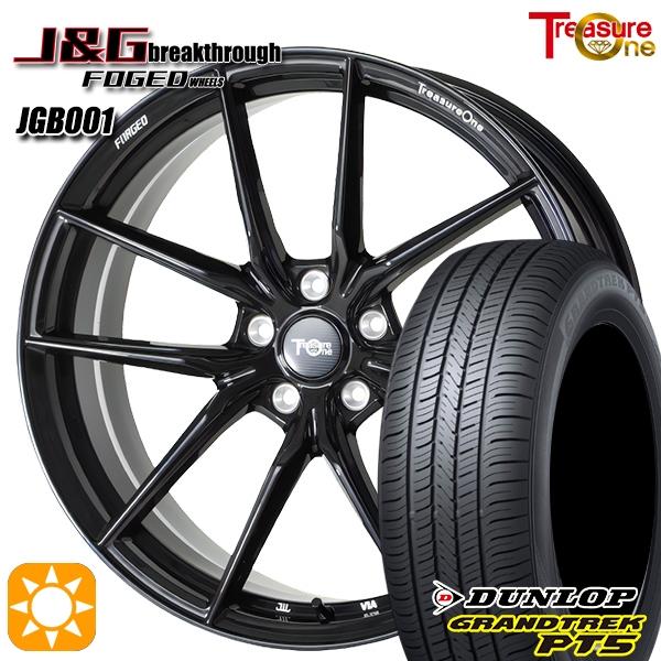 サマータイヤ ホイール4本セット 235/55R19インチ 5H114.3 トレジャーワン 鍛造 J&amp;G ブレイクスルー JGB001 BK ダ