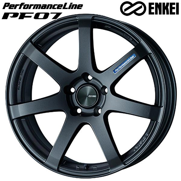 93%OFF!】 ENKEI PF07 ガンメタ 18インチ 7.5J インセット48 ×2本