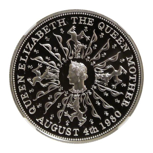1980 イギリス クイーンマザー 生誕80年記念銀貨 NGC PF69UC 【公式通販】