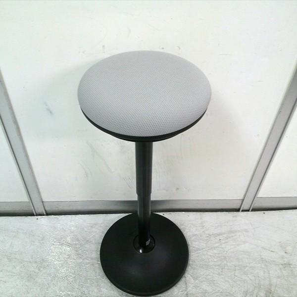 オカムラ　ピルエット　昇降　回転　スツール　スイング脚　グレー　ブラック脚 ピルエット オカムラ ピルエット スイング脚タイプ ブラックシェル 布