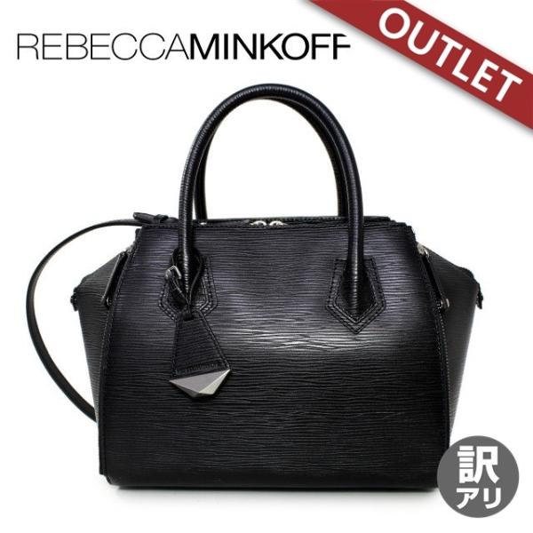 【訳あり】レベッカミンコフ ショルダーバッグ/ハンドバッグ REBECCAMINKOFF HS15EWVS16 001 ブラック BLACK MINI PERRY SATCHEL 2WAYバッグ Rebecca Minkoff レディース 革 プレゼント 記念日 REBECCA MINKOFF（レベッカミンコフ） 訳あり アウトレット ショルダー