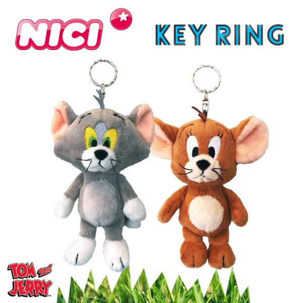 NICI（ニキ）トムとジェリー キーリング / Tom & Jerry Key Ring（アニマル/動物/かわいい/キーホルダー/ビーンバッグ/ギフト/プレゼント）