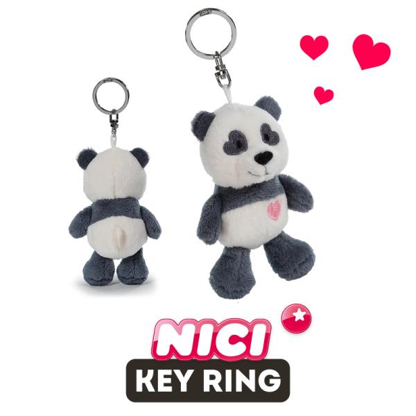 NICI（ニキ）Love25キーリング ラブパンダ /　Key Ring（ハート/アニマル/動物/かわいい/キーホルダー/ビーンバッグ/ギフト/プレゼント）