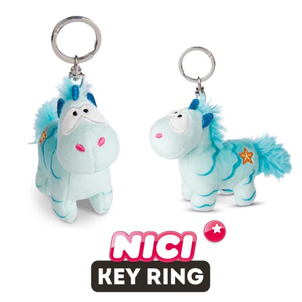 NICI（ニキ）キーリング テオドールフレンズ24 ユニコーン アクアリオ/　Key Ring（アニマル/動物/かわいい/キーホルダー/ビーンバッグ/ギフト/プレゼント）