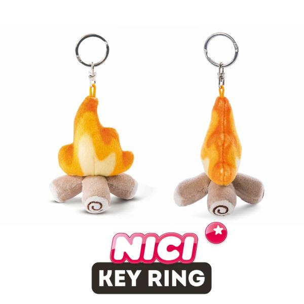 NICI（ニキ）キーリング ボンファイアー GREEN / Key Ring（火/炎/焚き火/キャンプ/キャンプファイアー/アウトドア/キーホルダー/ギフト/プレゼント）