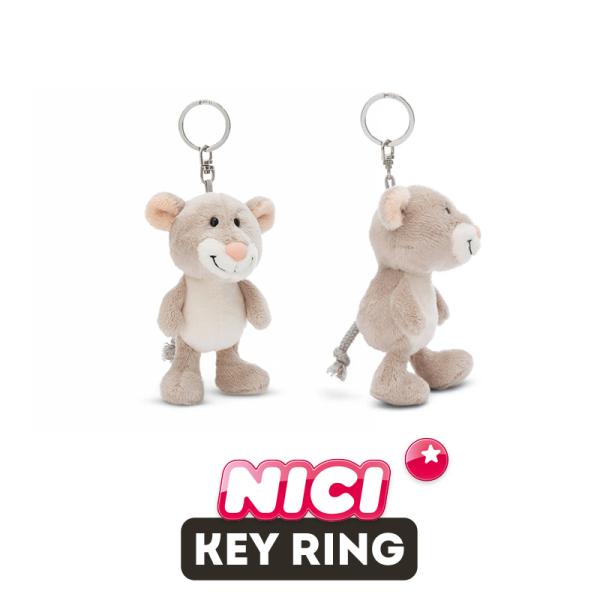 NICI（ニキ）キーリング  マウス リアム　/Key Ring（動物/アニマル/かわいい/キーホルダー/ビーンバッグ/ギフト/プレゼント）