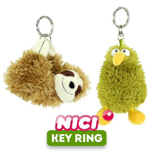 NICI（ニキ）キーリング /　Key Ring （ナマケモノ/ビリーレイ/アニマル/動物/かわいい/キーホルダー/ビーンバッグ/ギフト/プレゼント）