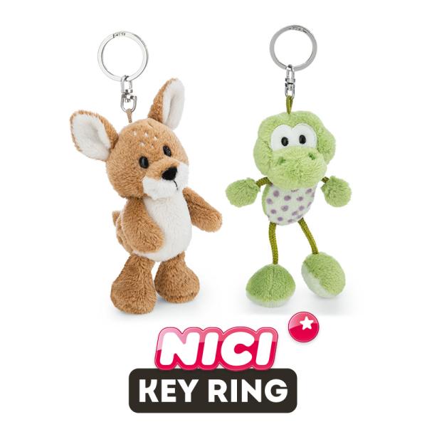 NICI（ニキ）キーリング FF25 ノロジカ ルネ フロッグ フリドリン  /　Key Ring（動物/アニマル/かわいい/キーホルダー/ビーンバッグ/ギフト/プレゼント）