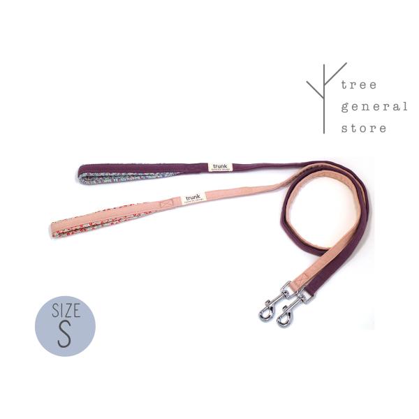 犬 リード おしゃれ かわいい(スエット花柄リードSサイズ)首輪やハーネスとお揃いで使える 散歩用 お出掛け
