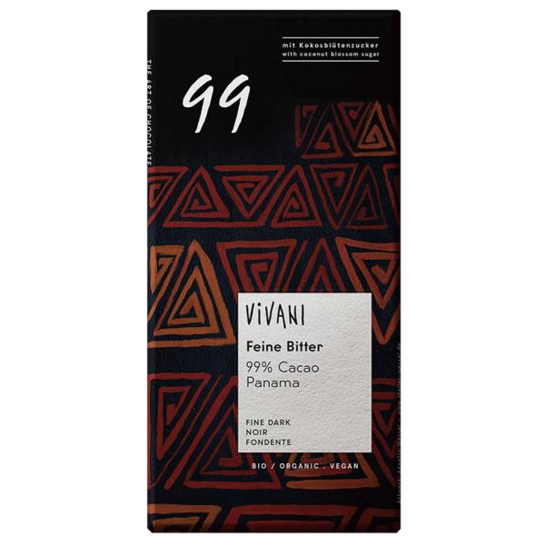 ViVANI オーガニックファインダークチョコレート99%　80g