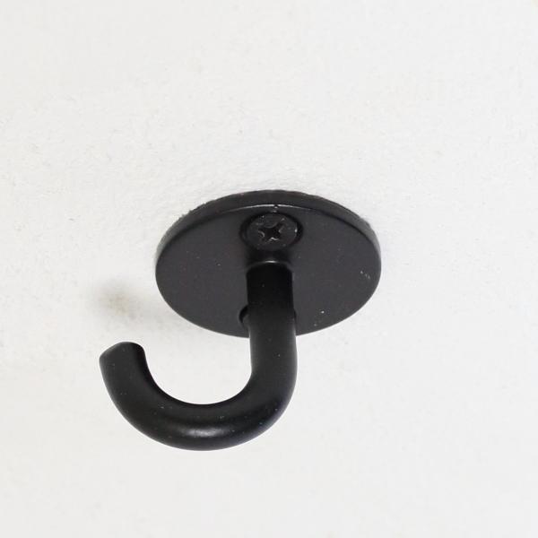 ハンギングフック フック アイアン 金具 壁掛け 天井 おしゃれ 黒 インテリア