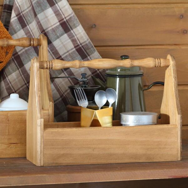 小物入れ 収納 木製 おしゃれ 持ち手付き ウッドバスケット ツール