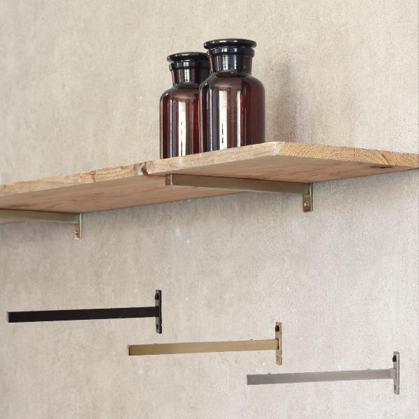 サイズ幅:約1.6cm*奥行:約18cm*高さ:約5cmネジ穴の径(壁用・板用):φ約4mm重さ:約200g材質:アイアン※１本の単位・販売となります。商品説明ややラフな作りとなります。塗装ムラ、錆び、加工跡等が見られます。・定形外郵便:可...