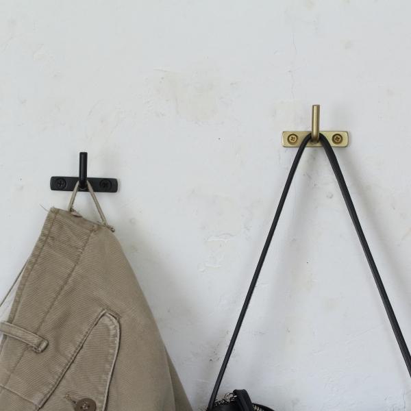 フック ウォールフック 金具 壁掛け おしゃれ アイアン 黒 金色 インテリア