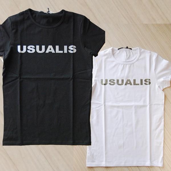 Usualis ウザリス メンズ 半袖tシャツ 56 ロゴ スパンコール 17ss 春夏新作 Buyee Buyee 日本の通販商品 オークションの代理入札 代理購入