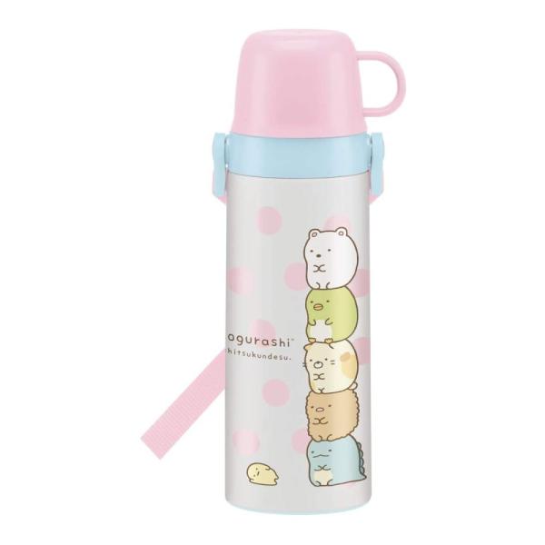 スケーター マグボトル 2WAY コップ付 水筒 ステンレス ボトル すみっコぐらし 600ml STGC6N