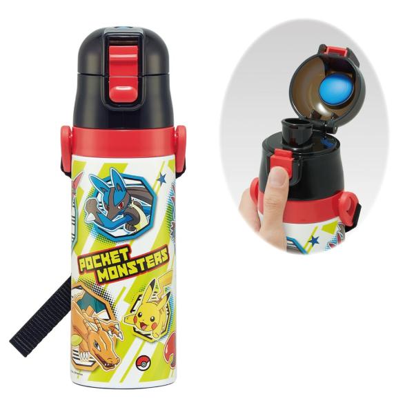 ポケットモンスター 23 超軽量・コンパクトロック付ワンプッシュダイレクトステンレスボトル 470ml SDC4
