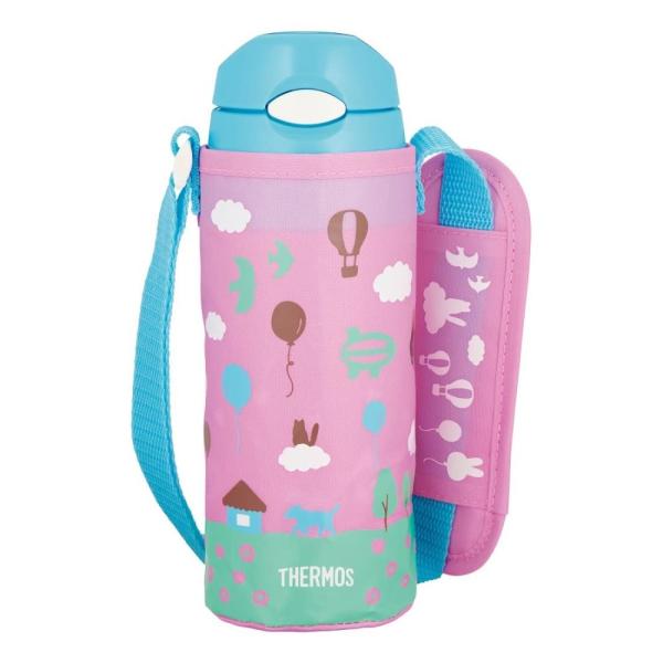 サーモス 真空断熱ストローボトル 水筒 400ml ステンレス ライトピンク Fhl 401f 保冷 カバー付き 送料無料 肌触りがいい