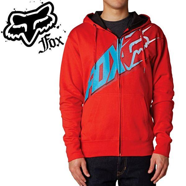 Fox フォックス メンズ フルジップ パーカー ジップアップ オレンジレッド Fox0004 流行はいつもここから Trend I 通販 Yahoo ショッピング