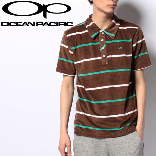 メール便 送料無料 オーシャン パシフィック Op メンズ 半袖 ポロシャツ ボーダー パイル地 ブラウン M L サイズ 人気 サーフ系ブランド Op001 流行はいつもここから Trend I 通販 Yahoo ショッピング
