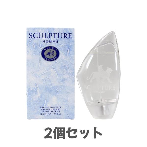 2個セット ニコス NIKOS スカルプチャー オム 100ml EDT SP 長崎倉庫