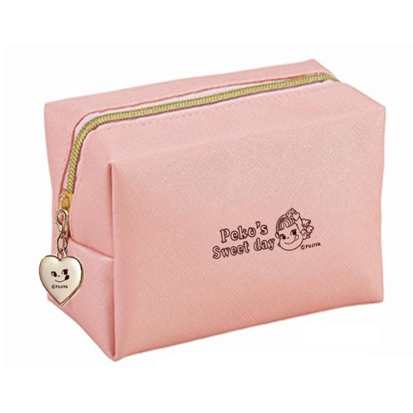 ペコちゃんポーチ パールピンク バレンタイン FUJIYA 板橋倉庫