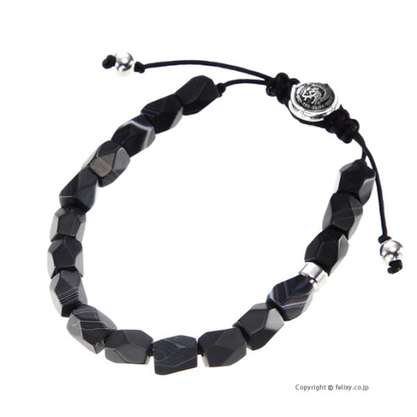 大人女性の ディーゼル DIESEL ブレスレット Black Line Agate