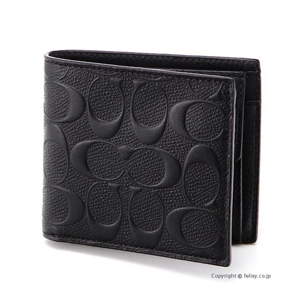 コーチ Coach F75363 メンズ二つ折り財布 通販 人気ランキング 価格 Com