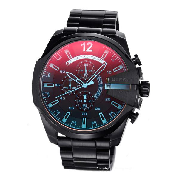 ディーゼル 時計 メンズ DIESEL 腕時計 DZ4318 メガチーフ クロノグラフ ブラックポラライザー